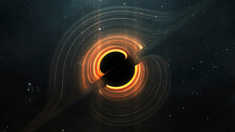 space black hole illustration