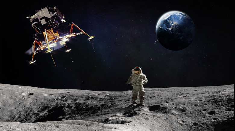 Illustration lunar landing