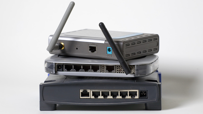 Stack of routers